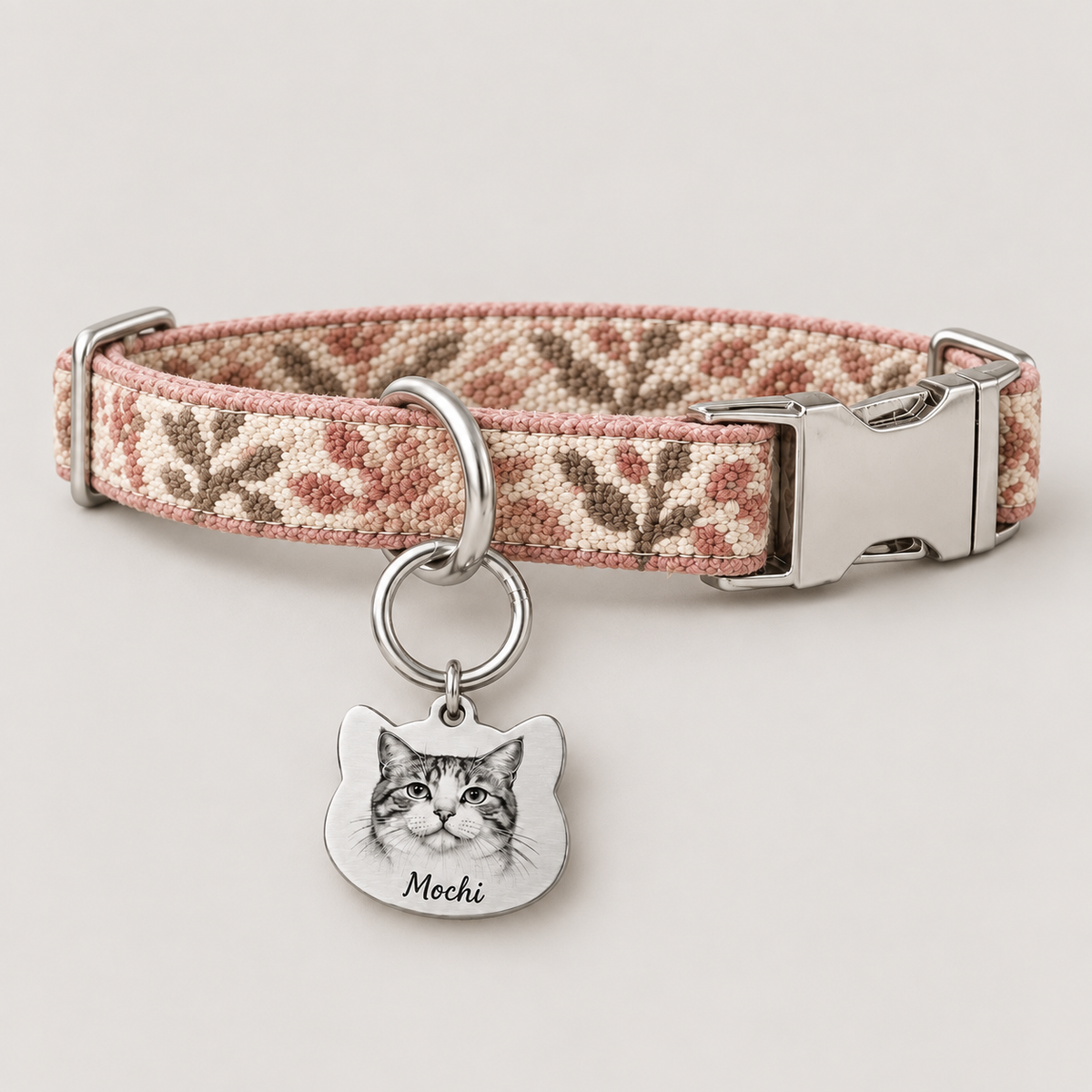 Custom Cat Portrait ID Tag
