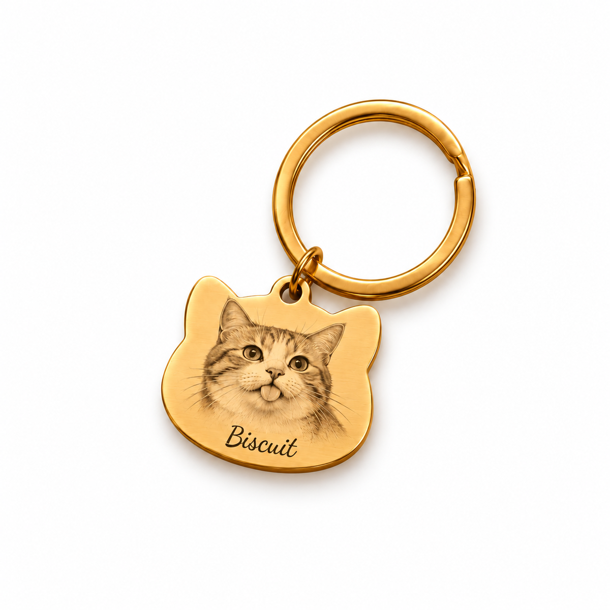 Custom Cat Portrait ID Tag