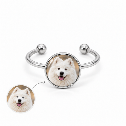 Personalized Round Photo Ring