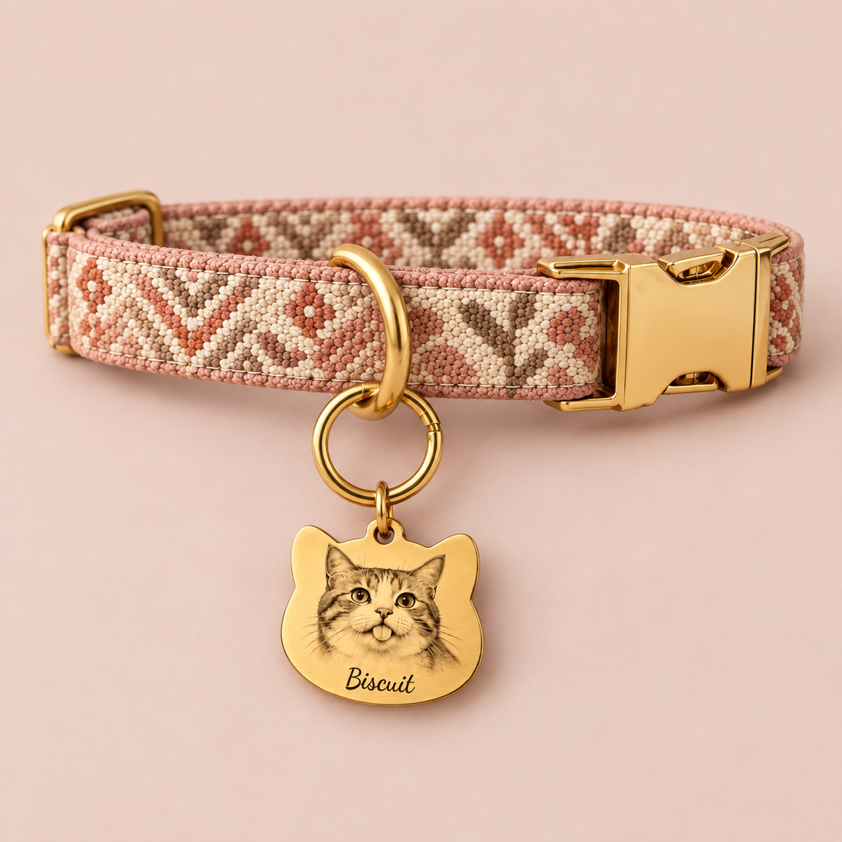 Custom Cat Portrait ID Tag