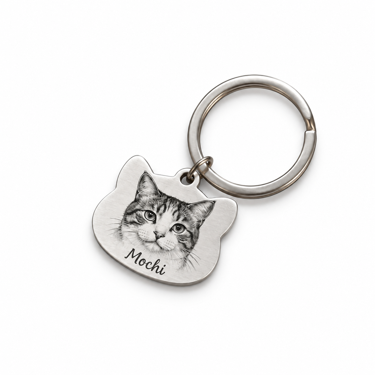 Custom Cat Portrait ID Tag