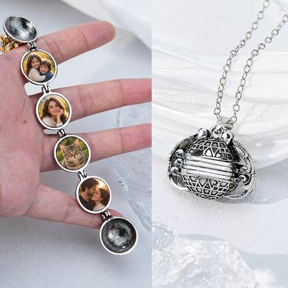 Angel Wing Multi-Photo Necklace