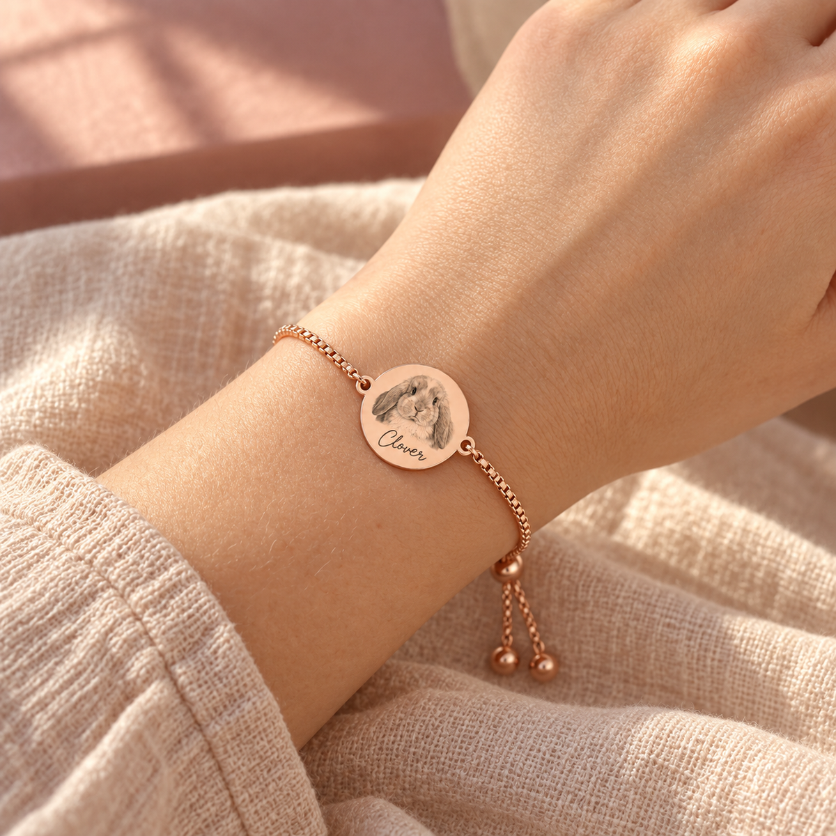 Custom Portrait Engraved Bracelet