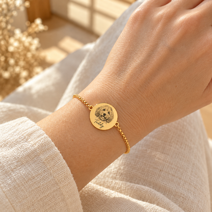 Custom Portrait Engraved Bracelet