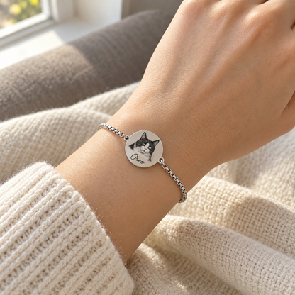 Custom Portrait Engraved Bracelet